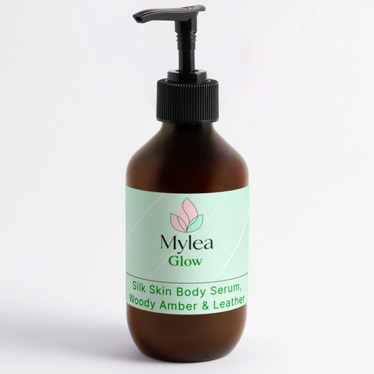 Silk Skin Body Serum, Woody Amber & Leather