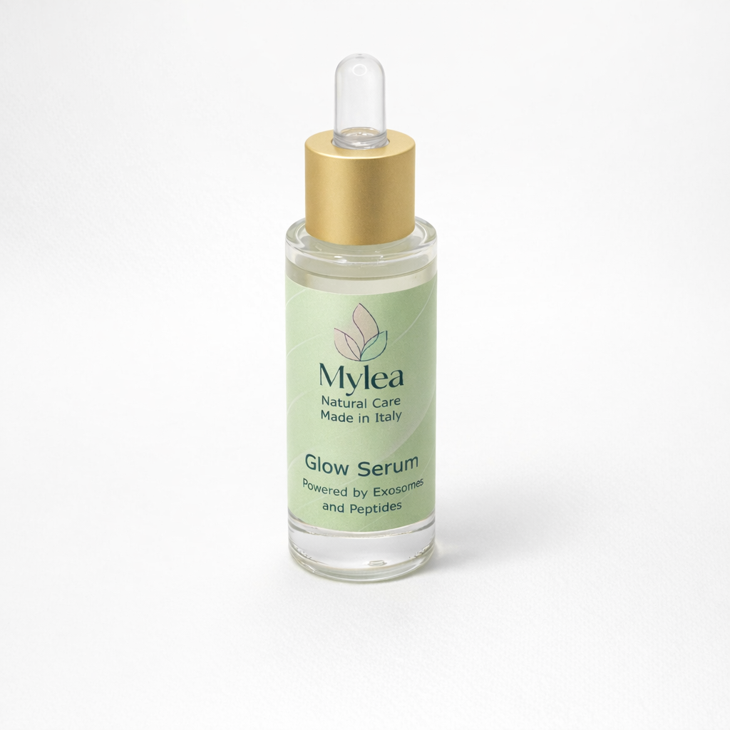 Glow Serum, siero viso con esosomi, peptidi e acido ialuronico, nel Duo Rosae + Glow Serum