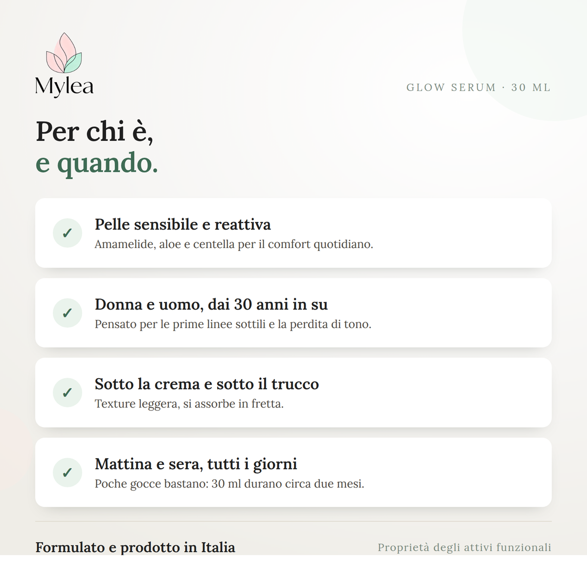 Glow Serum – Siero Viso con Esosomi, Peptidi e Acido Ialuronico